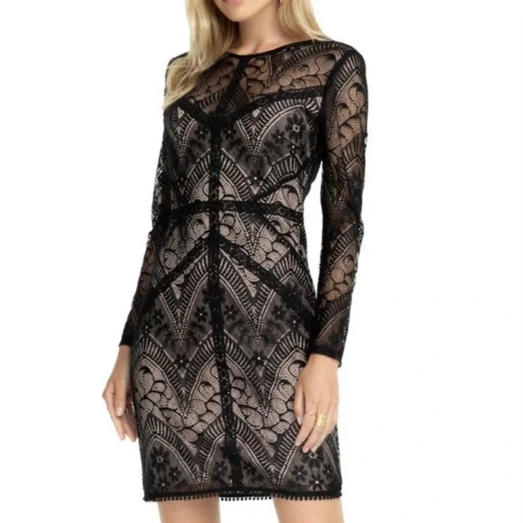 fitted lace wedding dress Petal and Pup Lincoln Long Sleeve Maxi Dress main image 1